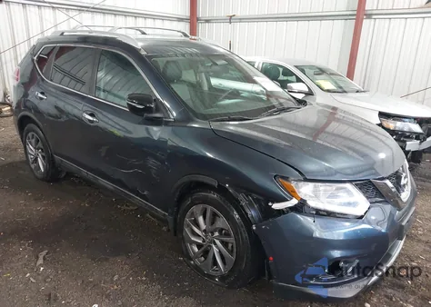 2016 Nissan Rogue Sl из США, поврежденный, VIN 5N1AT2MT5GC769402